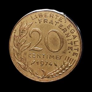 ست 16 عددی سکه فرانسه 20 و 10 و 5 سنتیم آلمینیوم برنز