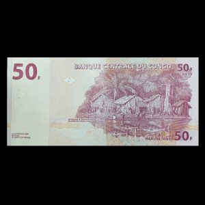 اسکناس 50 فرانک کنگو تک بانکی