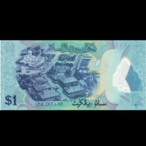 اسکناس خارجی طرح زیبا و کمیاب 1 دلار کشور برونئی