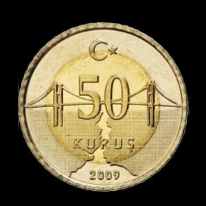 سکه ترکیه 50 کوروس