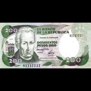 اسکناس کلمبیا 200 پزو