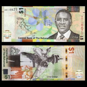 اسکناس 1 دلار باهاماس 2017